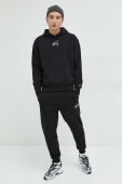 Кофта Tommy Jeans чоловіча колір чорний з капюшоном з аплікацією (2935976)