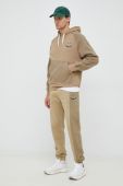 Бавовняна кофта PS Paul Smith чоловіча колір бежевий з капюшоном з аплікацією