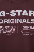 Кофта G-Star Raw чоловіча колір бордовий з принтом
