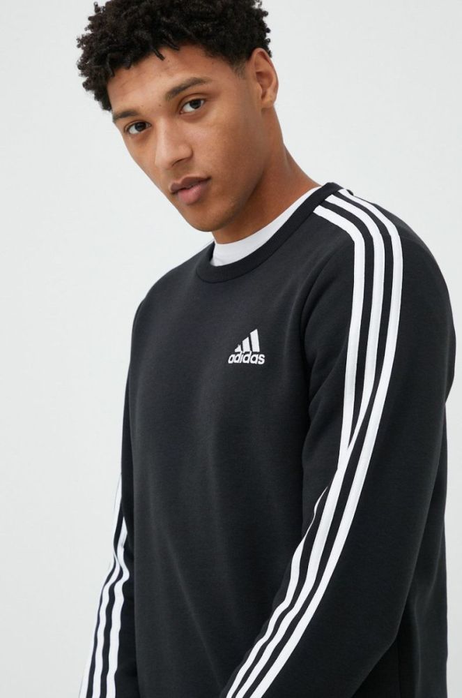 Кофта adidas чоловіча колір чорний з аплікацією (2794122) фото 4