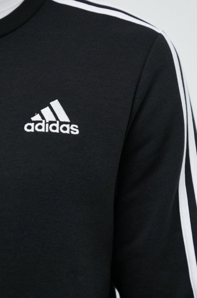 Кофта adidas чоловіча колір чорний з аплікацією (2794122) фото 5