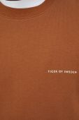 Бавовняна кофта Tiger Of Sweden Emerson чоловіча колір коричневий з принтом