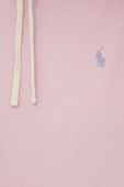 Кофта Polo Ralph Lauren чоловіча колір рожевий з капюшоном однотонна