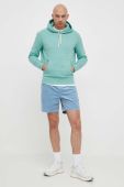 Кофта Polo Ralph Lauren чоловіча колір зелений з капюшоном однотонна (3256615)