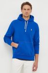 Кофта Polo Ralph Lauren чоловіча колір синій з капюшоном однотонна (3543684)