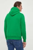 Кофта Polo Ralph Lauren чоловіча колір зелений з капюшоном однотонна (3687071)