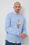 Кофта Polo Ralph Lauren чоловіча  з принтом колір блакитний