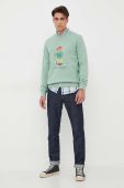 Кофта Polo Ralph Lauren чоловіча колір зелений з принтом (3308827)