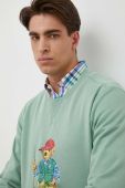 Кофта Polo Ralph Lauren чоловіча колір зелений з принтом (3308827)