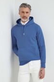 Кофта Polo Ralph Lauren чоловіча з капюшоном однотонна колір блакитний (2992343)