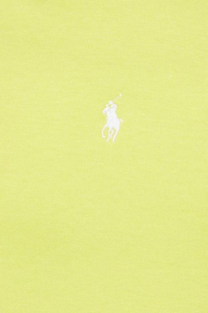 Кофта Polo Ralph Lauren чоловіча колір жовтий з капюшоном однотонна (2850721) фото 5