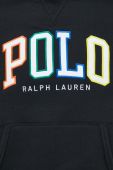 Кофта Polo Ralph Lauren чоловіча колір чорний з капюшоном з аплікацією (2850725)