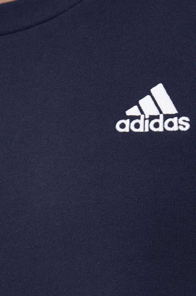 Бавовняна кофта adidas чоловіча колір синій візерунок фото 5