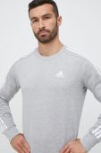Бавовняна кофта adidas чоловіча колір сірий меланж (2995544)