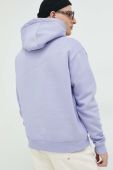 Кофта Karl Kani чоловіча колір фіолетовий з капюшоном з аплікацією