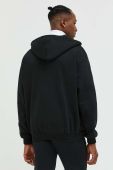 Кофта Karl Kani чоловіча колір чорний з капюшоном однотонна
