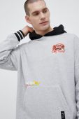 Кофта Puma чоловіча колір сірий з капюшоном з принтом (3166415)