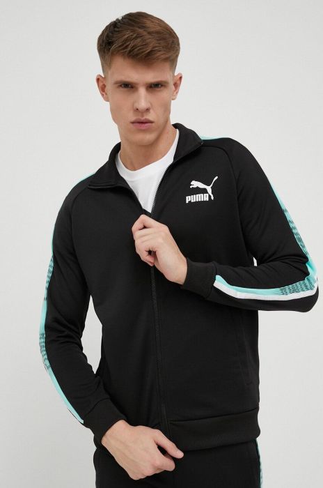 Кофта Puma чоловіча колір чорний візерунок