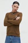Кофта Jack & Jones JCOBLUR PANEL SWEAT CREW NECK FST чоловіча колір зелений з принтом 12225433
