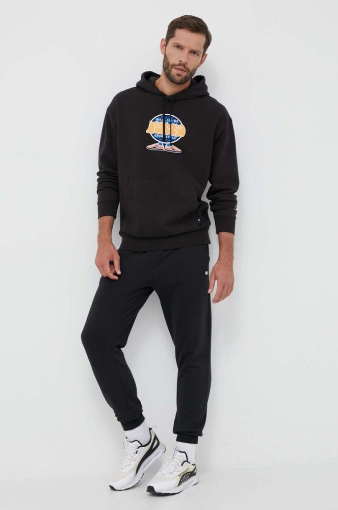 Кофта Puma чоловіча колір чорний з капюшоном з принтом 538027-01 фото 2