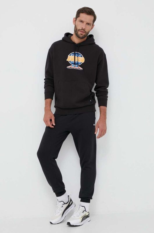 Кофта Puma чоловіча колір чорний з капюшоном з принтом 538027-01 фото 2