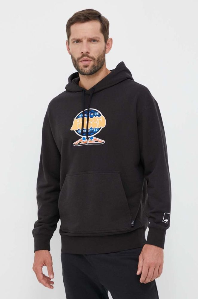 Кофта Puma чоловіча колір чорний з капюшоном з принтом 538027-01 фото 4