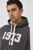 Бавовняна кофта Pepe Jeans Sammuel чоловіча колір сірий з капюшоном з аплікацією