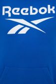 Кофта Reebok чоловіча з капюшоном з принтом колір блакитний