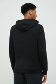 Кофта Reebok чоловіча колір чорний з капюшоном з принтом (2983599)