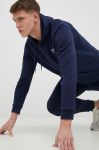 Кофта Reebok чоловіча колір синій з капюшоном з принтом (3008468)