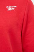 Кофта Reebok чоловіча колір червоний з капюшоном однотонна