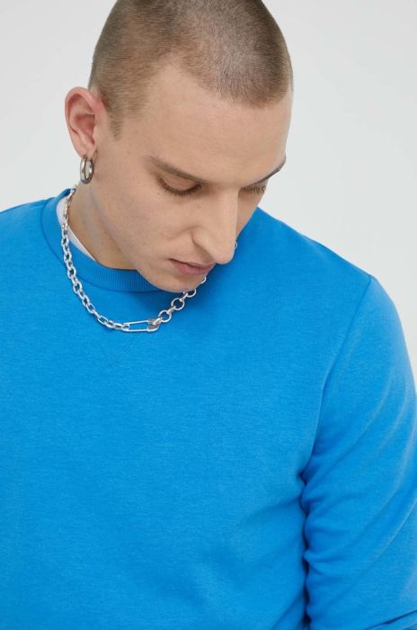 Кофта Jack & Jones JJEBASIC чоловіча  однотонна 12181903 колір блакитний