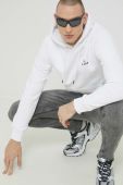 Кофта Jack & Jones JJEJOE чоловіча колір білий з капюшоном з принтом 12223229