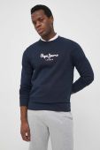 Бавовняна кофта Pepe Jeans Edward чоловіча колір синій з принтом