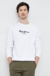 Бавовняна кофта Pepe Jeans чоловіча колір білий візерунок (3127684) Бавовняна кофта Pepe Jeans чоловіча колір білий візерунок (3127684)