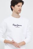 Бавовняна кофта Pepe Jeans чоловіча колір білий візерунок (3127684)