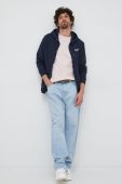 Бавовняна кофта Pepe Jeans Edward чоловіча колір синій з капюшоном з принтом