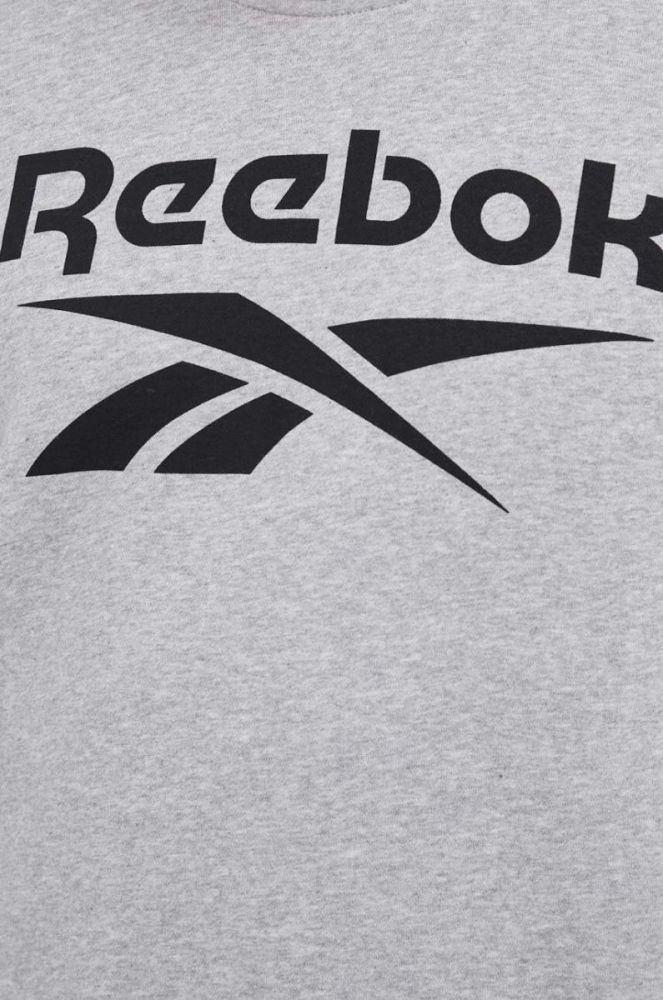 Кофта Reebok чоловіча колір сірий з принтом (3150417) фото 5