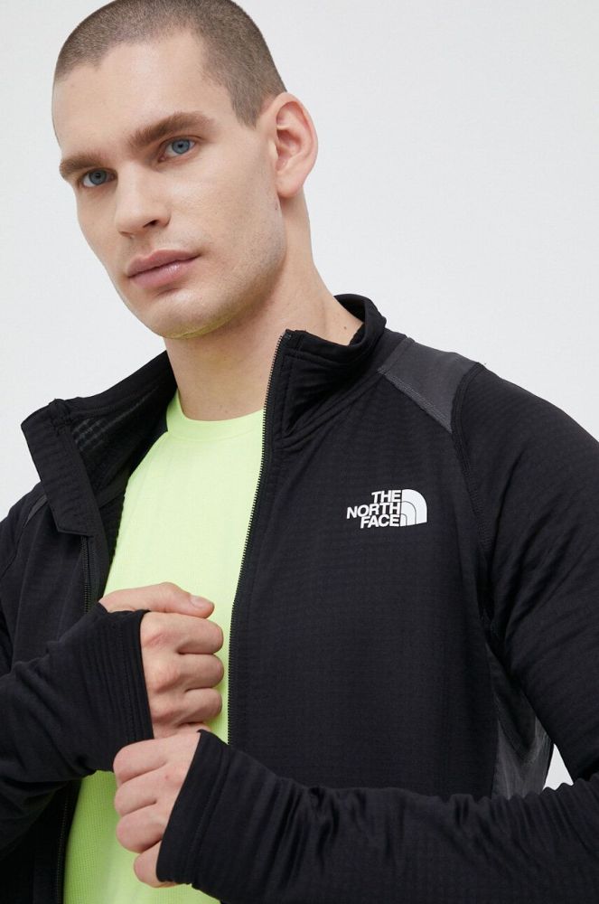 Спортивна кофта The North Face колір чорний однотонна (3173474)