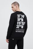 Бавовняна кофта The North Face чоловіча колір чорний з принтом (3166456)