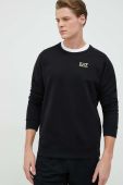 Кофта EA7 Emporio Armani чоловіча колір чорний з принтом (2887160)