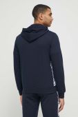 Кофта Emporio Armani Underwear чоловіча колір синій з капюшоном візерунок