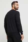 Бавовняна кофта лаунж Emporio Armani Underwear колір чорний з аплікацією