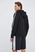 Кофта Lacoste чоловіча колір чорний з капюшоном з принтом SH5065-031