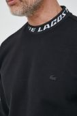 Кофта Lacoste чоловіча колір чорний з аплікацією