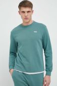 Кофта Fila чоловіча колір зелений однотонна