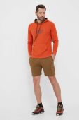 Спортивна кофта Viking Panaka колір помаранчевий з капюшоном з принтом
