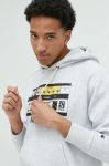 Кофта Champion Champion x Beastie Boys чоловіча колір сірий з капюшоном з принтом 219278-LOXGM Кофта Champion Champion x Beastie Boys чоловіча колір сірий з капюшоном з принтом 219278-LOXGM