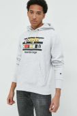 Кофта Champion Champion x Beastie Boys чоловіча колір сірий з капюшоном з принтом 219278-LOXGM