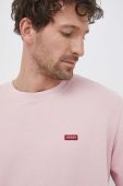 Кофта Guess чоловіча колір рожевий однотонна (3152931)